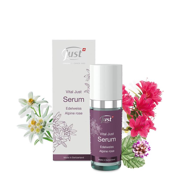 Vital Just Serum Edelweiss Alpine Rose Soins Du Visage Just 